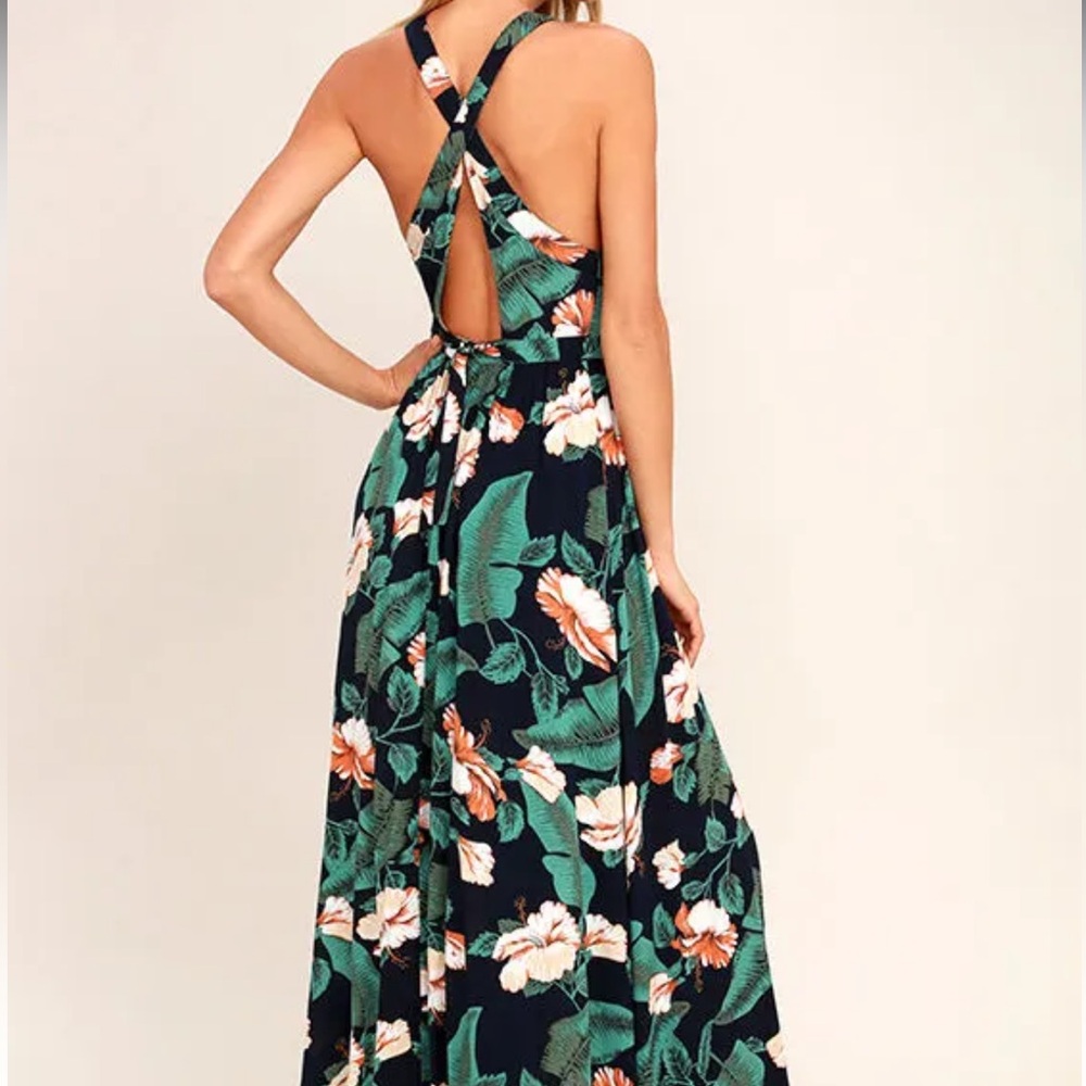 Lulu's Temptation Island Floral Print Maxi Dress - Picture 2 of 4